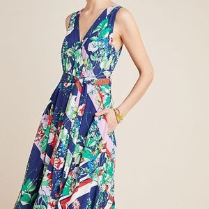 Anthropologie Spirited Midi Dress.  Size 0P